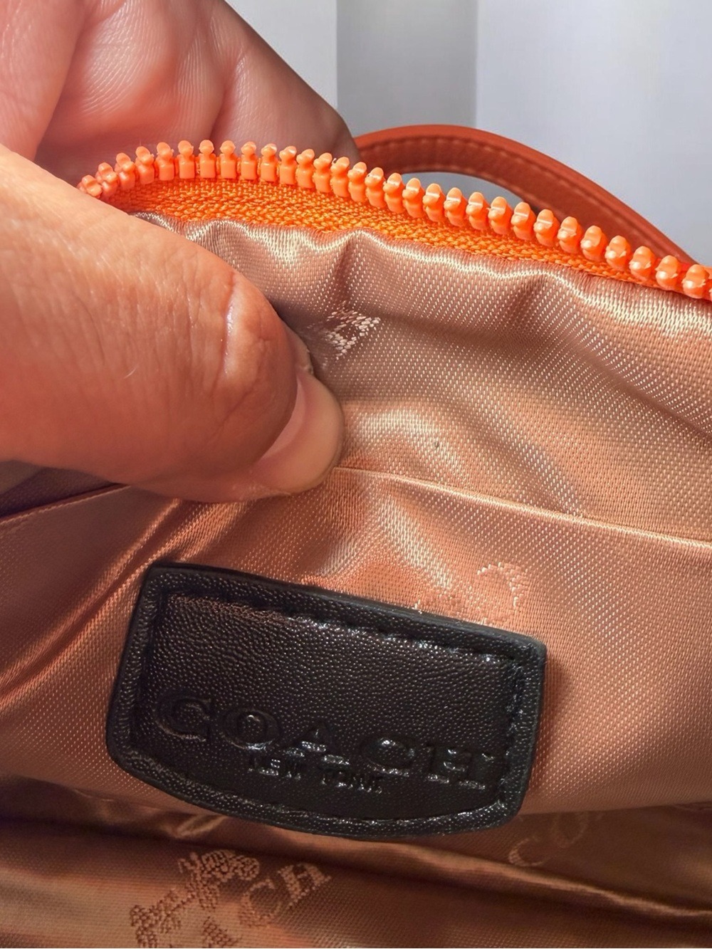 Coach Rowan Mini Bright Orange Signature Mini Satchel - Picture 8 of 8